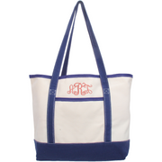Personalized Beach Tote Bag - Embroidered Monogram - Threadart.com