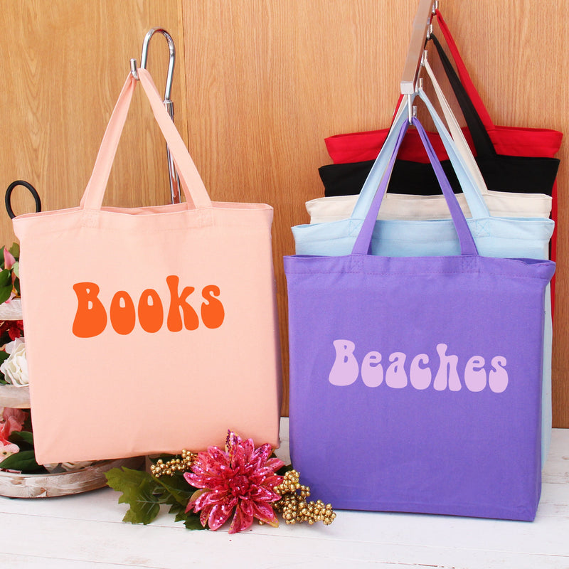Personalized Canvas Tote Bags - Custom Name or Word - Threadart.com