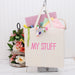 Personalized Canvas Tall Tote Bags - Embroidered Custom Text - Threadart.com