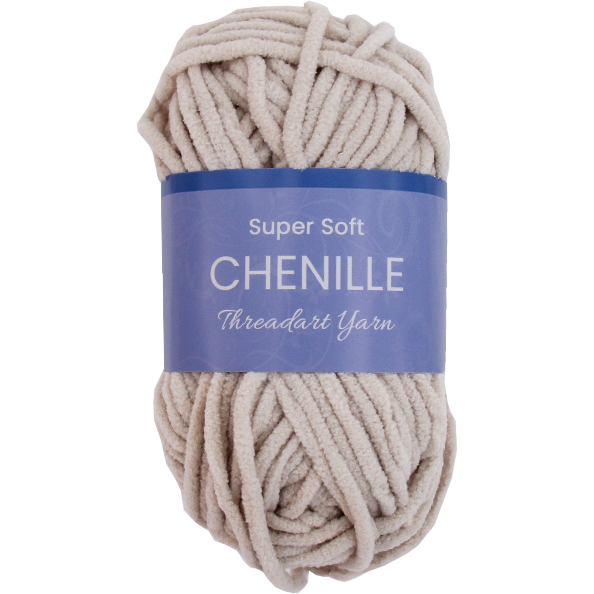Super Soft Natural Chenille Yarn - Chunky Size 5 - 60 yds - By