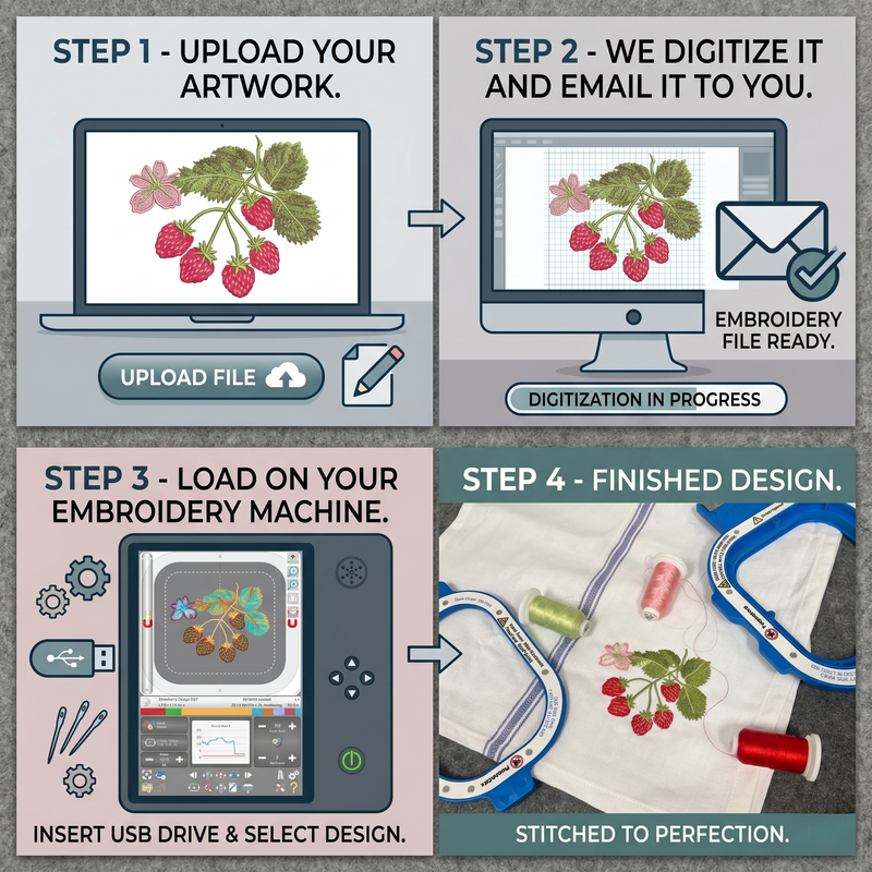Custom Embroidery Digitizing Service | Upload Your Artwork - Threadart.com