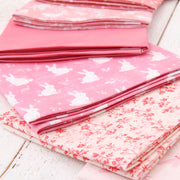 Fat Quarter Bundle - 20 Pink Shades Precut Cotton Fabrics - Threadart.com