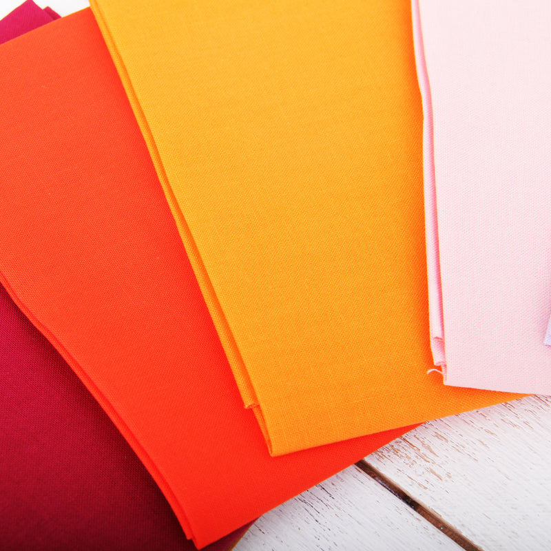 Twenty Four Fat Quarter Bundle - Rainbow & Pastel Solid Colors - Threadart.com