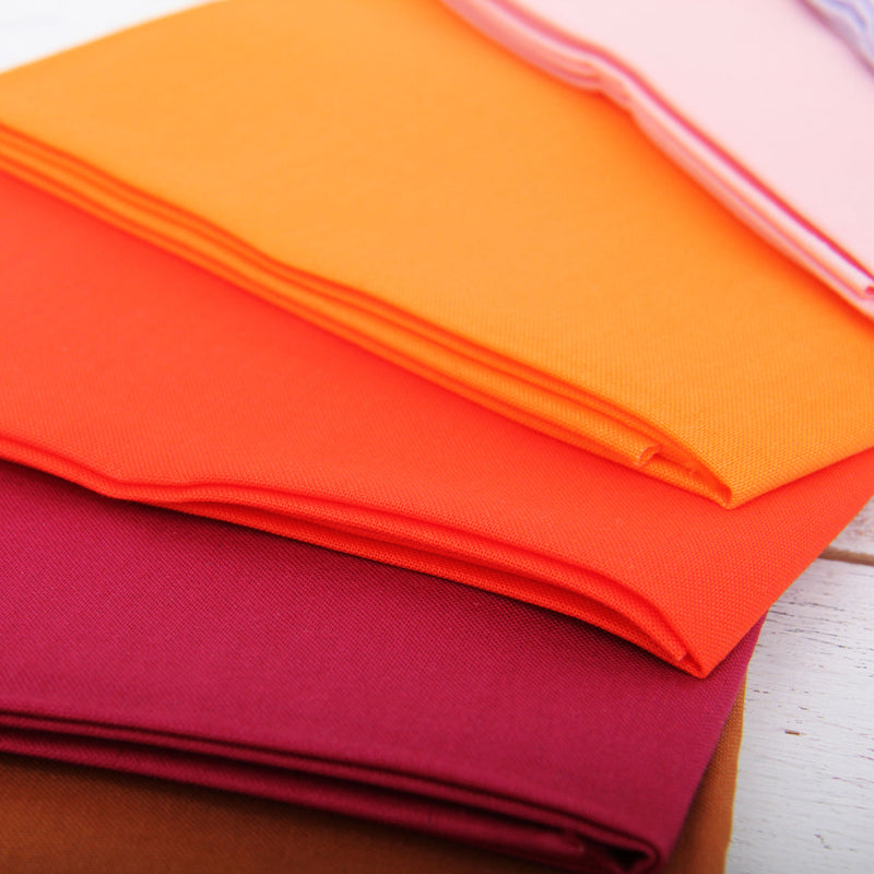 Twenty Four Fat Quarter Bundle - Rainbow & Pastel Solid Colors - Threadart.com