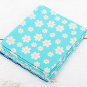 Fat Quarter Bundle - Five Aqua Confetti Brights Precut Cotton Fabrics - Threadart.com