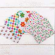 Fat Quarter Bundle - Five Confetti Brights Precut Cotton Fabrics - Threadart.com