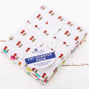 Fat Quarter Bundle - Five Confetti Brights Precut Cotton Fabrics - Threadart.com