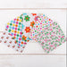 Fat Quarter Bundle - Five Confetti Brights Precut Cotton Fabrics - Threadart.com