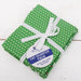Fat Quarter Bundle - Five Green Confetti Brights Precut Cotton Fabrics - Threadart.com