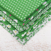 Fat Quarter Bundle - Five Green Confetti Brights Precut Cotton Fabrics - Threadart.com