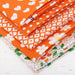 Fat Quarter Bundle - Five Orange Confetti Brights Precut Cotton Fabrics - Threadart.com