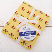 Fat Quarter Bundle - Five Yellow Confetti Brights Precut Cotton Fabrics - Threadart.com