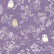 Fat Quarter Bundle - Five Dark Purple Precut Cotton Fabrics - Threadart.com