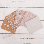 Fat Quarter Bundle - Five Ivory Precut Cotton Fabrics - Threadart.com