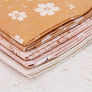 Fat Quarter Bundle - Five Ivory Precut Cotton Fabrics - Threadart.com