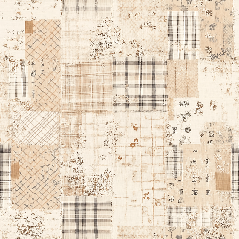 Fat Quarter Bundle - Five Ivory Precut Cotton Fabrics - Threadart.com