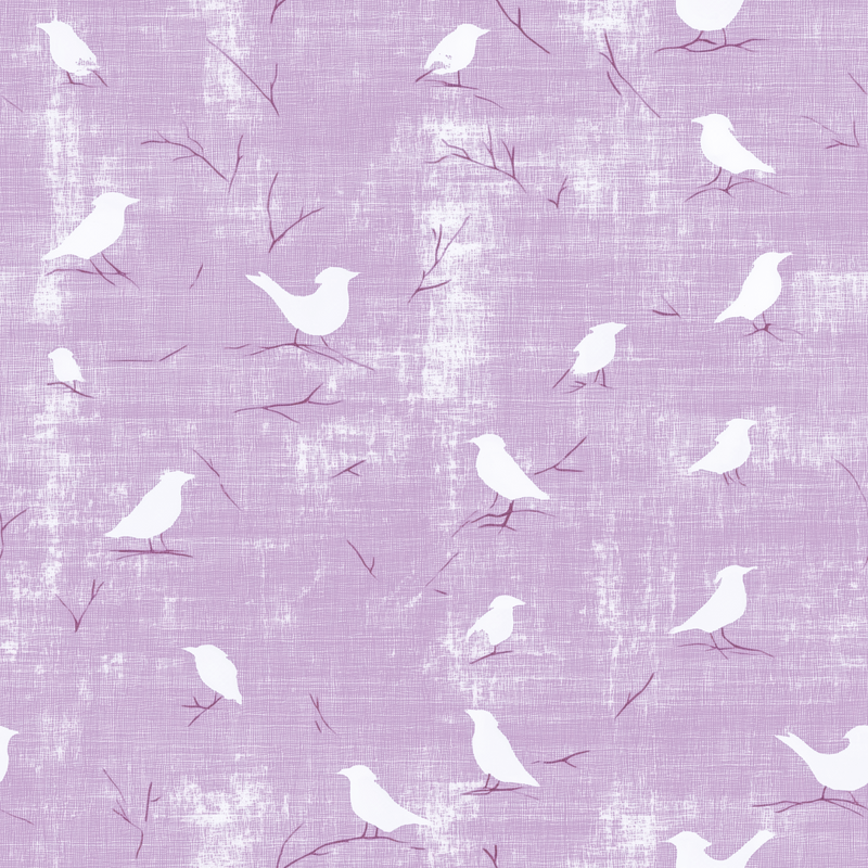 Fat Quarter Bundle - Five Lavender Precut Cotton Fabrics - Threadart.com