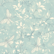 Fat Quarter Bundle - Five Light Aqua Precut Cotton Fabrics - Threadart.com