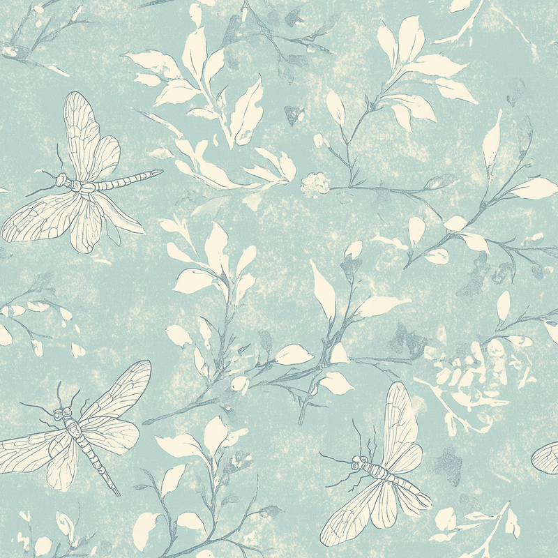 Fat Quarter Bundle - Five Light Aqua Precut Cotton Fabrics - Threadart.com