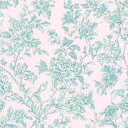 Fat Quarter Bundle - Five Light Aqua Precut Cotton Fabrics - Threadart.com