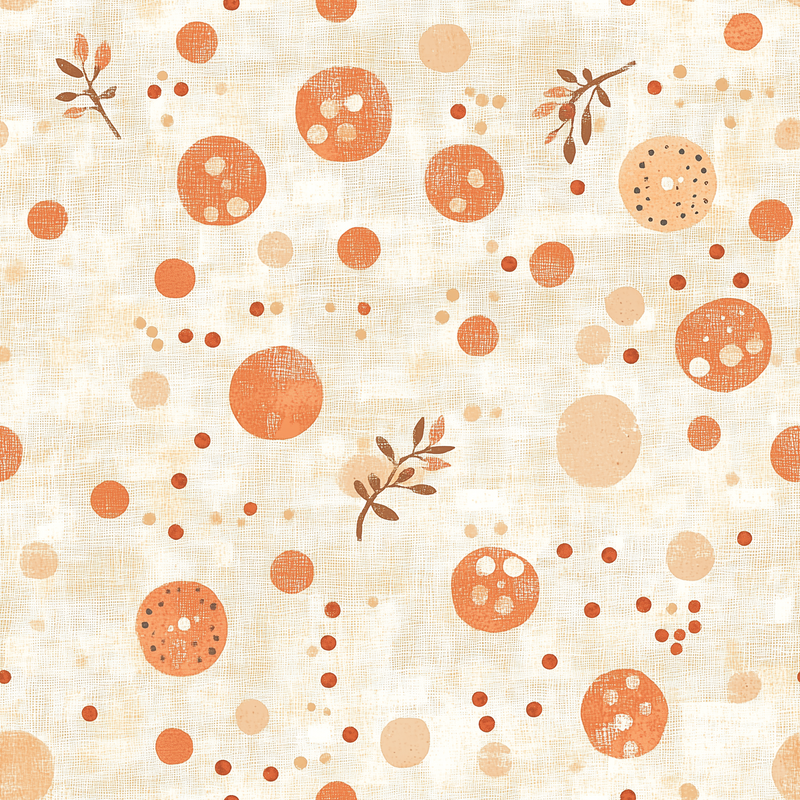 Fat Quarter Bundle - Five Orange Precut Cotton Fabrics - Threadart.com