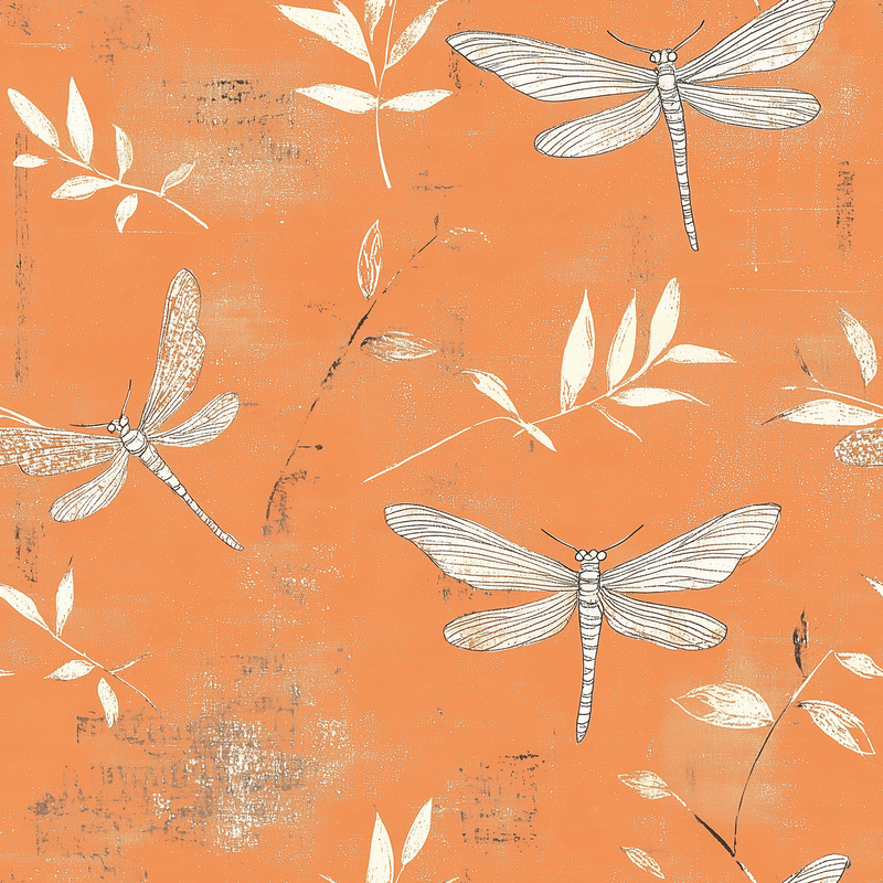 Fat Quarter Bundle - Five Orange Precut Cotton Fabrics - Threadart.com
