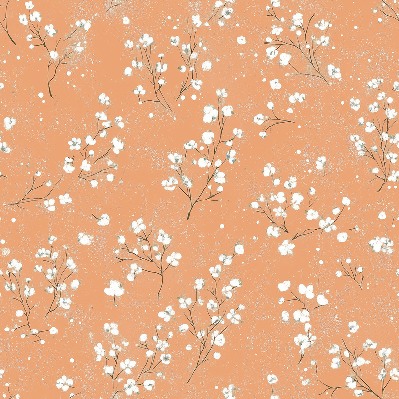 Fat Quarter Bundle - Five Orange Precut Cotton Fabrics - Threadart.com