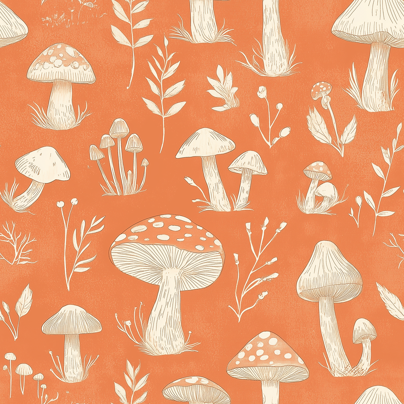 Fat Quarter Bundle - Five Orange Precut Cotton Fabrics - Threadart.com