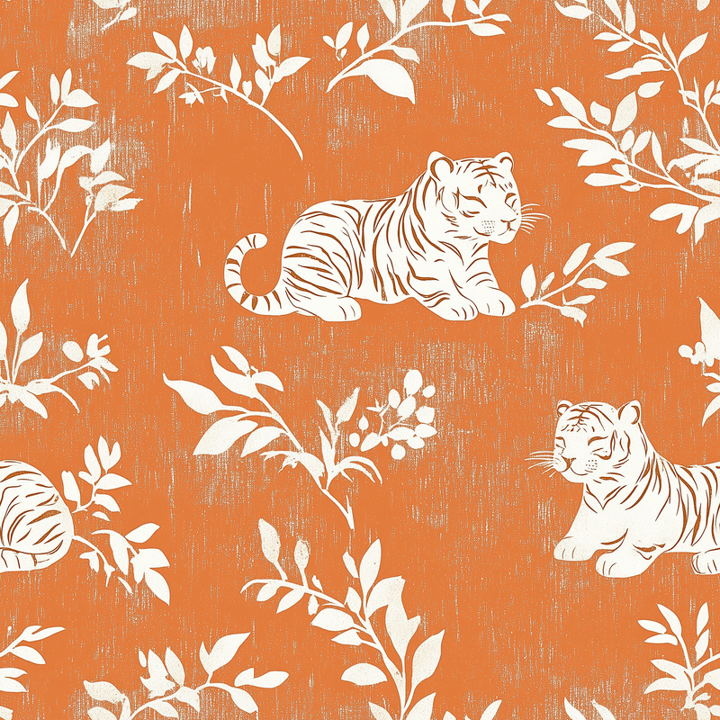 Fat Quarter Bundle - Five Orange Precut Cotton Fabrics - Threadart.com