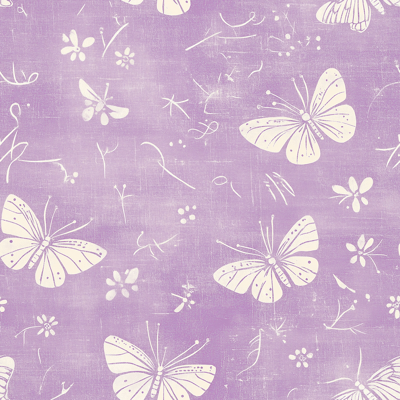 Fat Quarter Bundle - Five Purple Precut Cotton Fabrics - Threadart.com