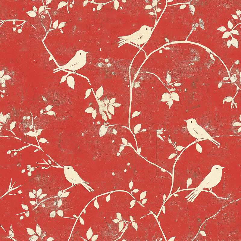 Fat Quarter Bundle - Five Red Precut Cotton Fabrics - Threadart.com