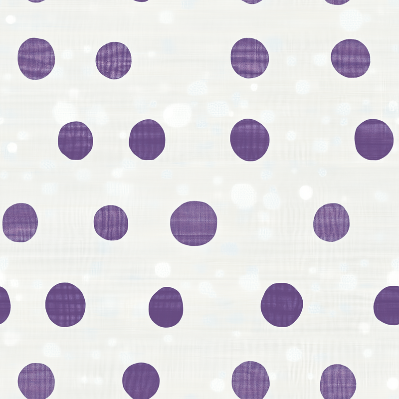 Fat Quarter Bundle - Five White & Purple Precut Cotton Fabrics - Threadart.com