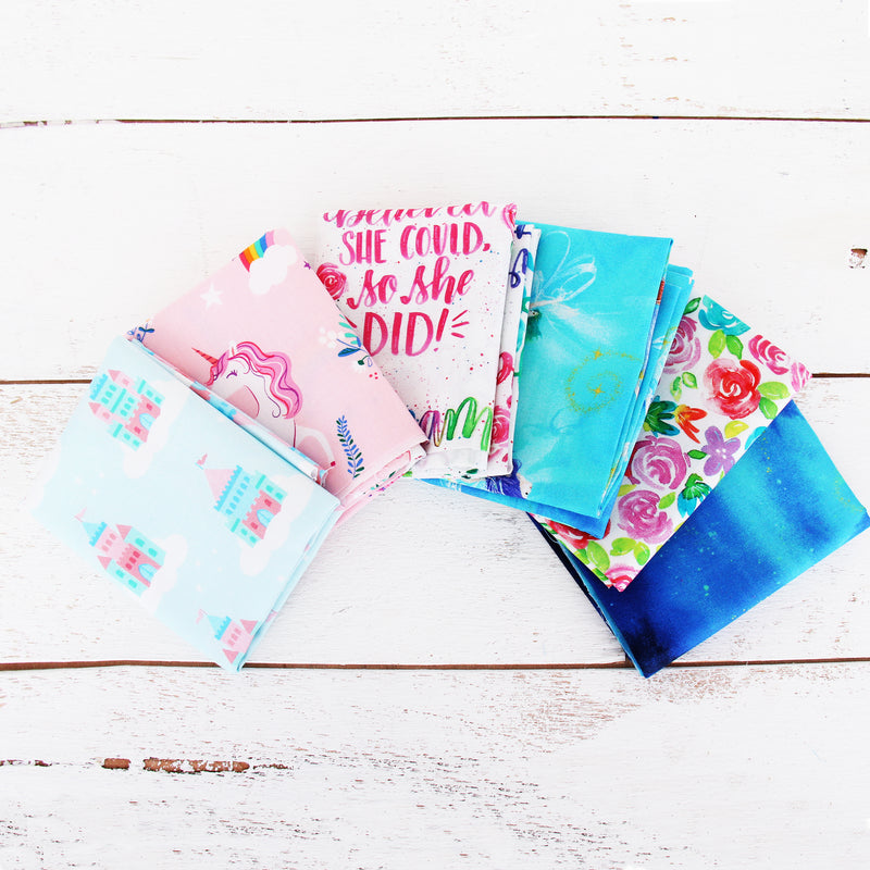 Clearance Fat Quarter Bundle - Grab Bag of Girlish Prints - Threadart.com