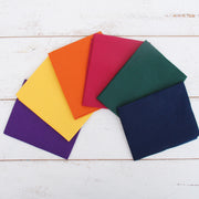 Six Fat Quarter Bundle - Dark Solid Colors - Threadart.com