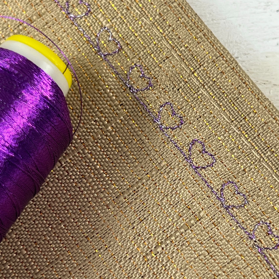 Metallic Thread in use