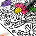 Color Your Own Tote Bag - Beauty Shoppe Design - Tote Bag and Fabric Marking Pens Included With Set - Threadart.com