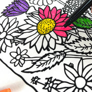 Color Your Own Tote Bag - Beauty Shoppe Design (Without Markers) - Threadart.com