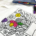 Color Your Own Tote Bag - Flower Design (Without Markers) - Threadart.com
