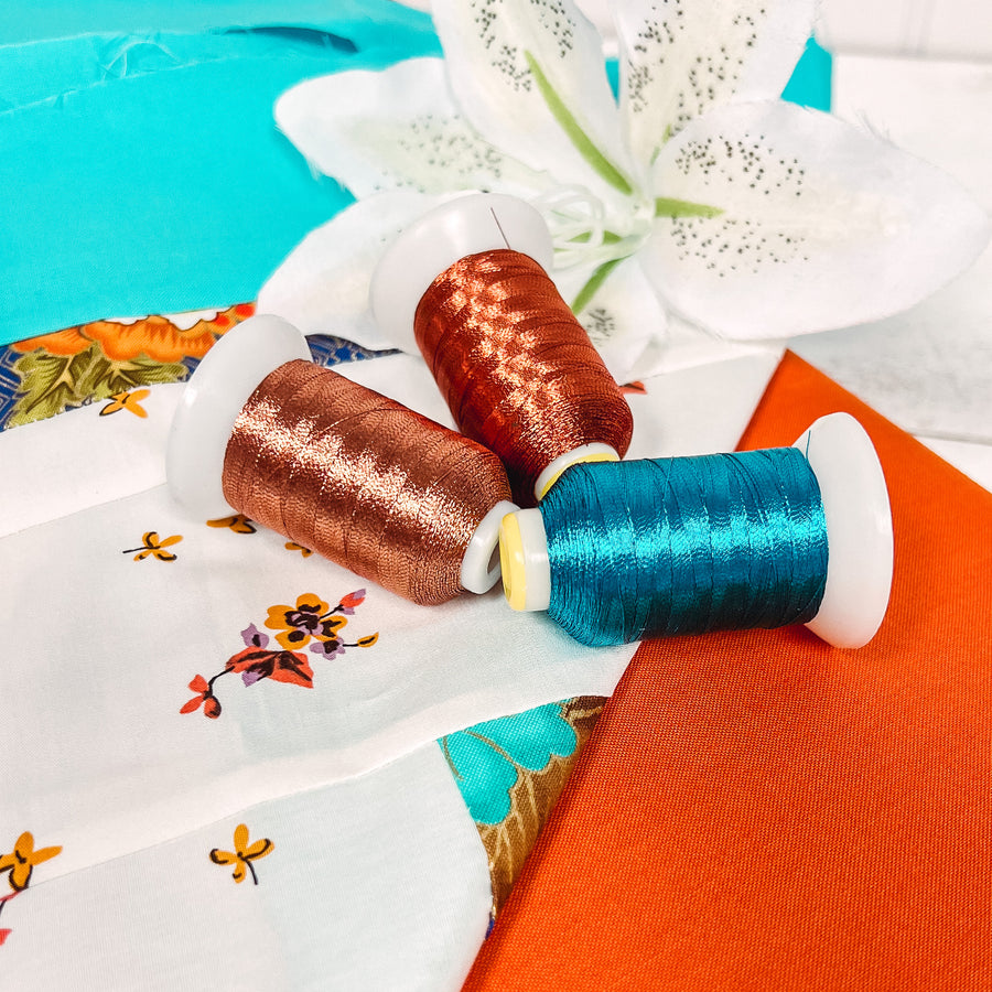 Metallic Thread in use
