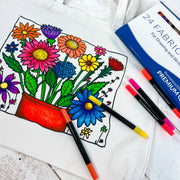 24 Permanent Fabric Marking Pen - Dual Tip Material Markers - Threadart.com