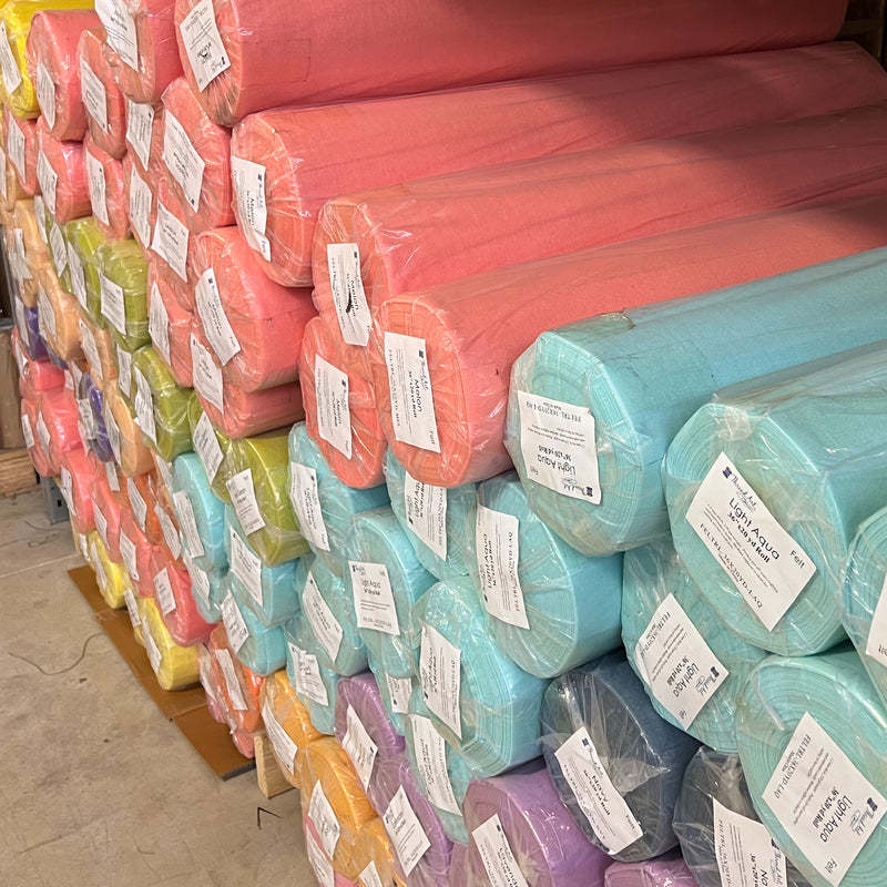 BOLT ENDS OF SOLID FELT FABRICS - 1/2 YARD TO 1 YARD CUTS - Threadart.com