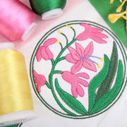 All-In-One Embroidery Machine Starter Set With Threads, Designs, Stabilizer, Bobbins, & Rack - Threadart.com