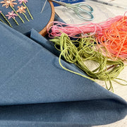 Threadart Linen 6 Fat Quarter Bundles - Premium Linen For Embroidery, Apparel, Home Décor, Bags - 18"x21" - Threadart.com