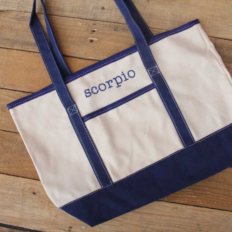 Personalized Tote Bag - Embroidered With Name or Word - Threadart.com