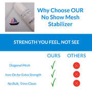 No Show Fusible Mesh Embroidery Stabilizer 9.5"x10yd Roll - Threadart.com