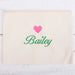 Personalized Heart Pouches With Embroidered Name or Word - Threadart.com