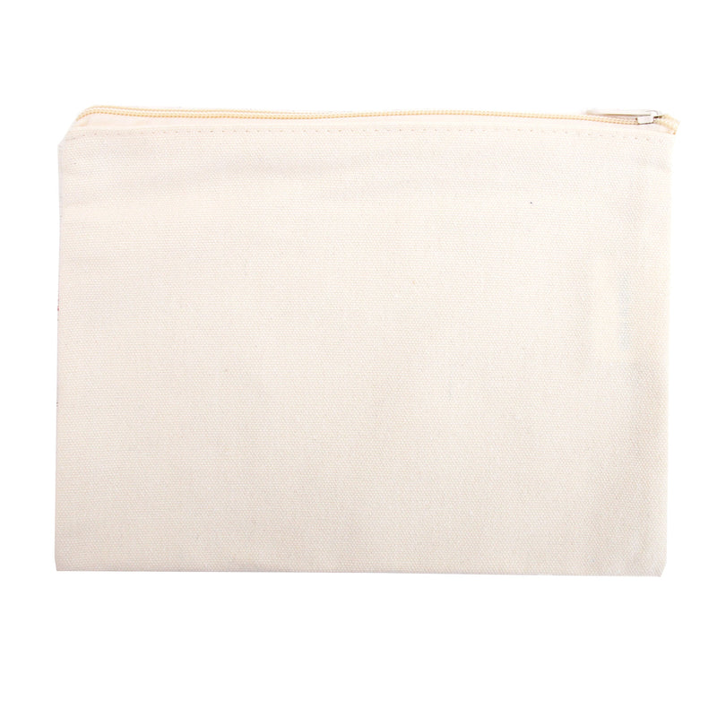 Personalized Canvas Zipper Pouch - Embroidered Name - Threadart.com