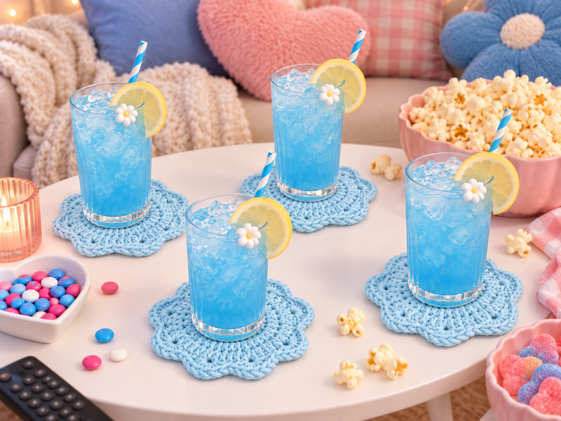Color Story Coasters Crochet Kit - Soft Pastels - 4 Colors of Cotton Yarn Included - Threadart.com