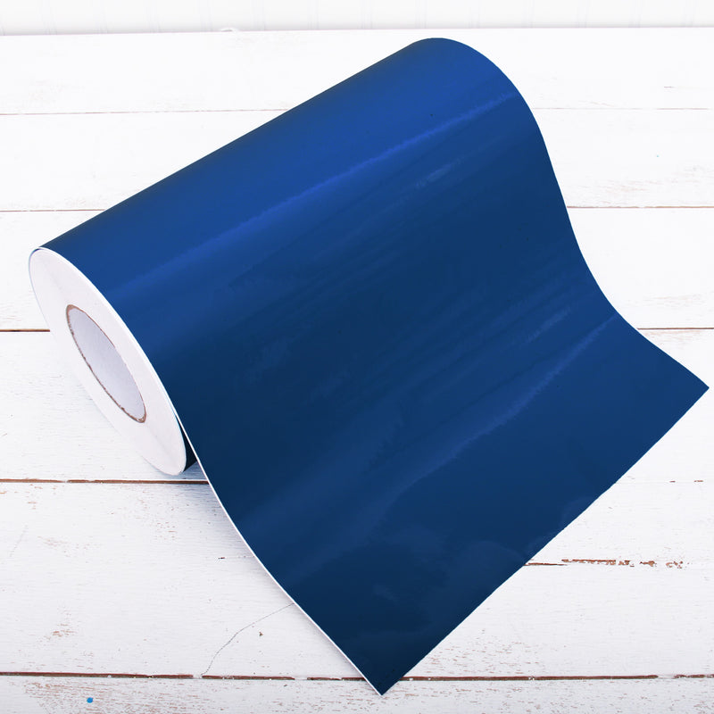 Permanent Vinyl Adhesive Sapphire - 12" Wide One Yard Roll - Threadart.com