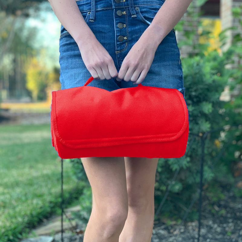 Personalized Fleece Travel Blanket - Embroidered Name or Monogram - Threadart.com